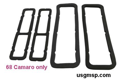 Gaskets: 68 Camaro Tail Lamp Kit